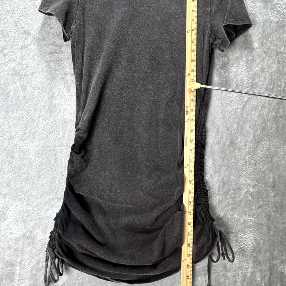 Victoria's Secret PINK Charcoal Mineral Wash Ruched Side Drawstring Dress Large - Picture 6 of 12